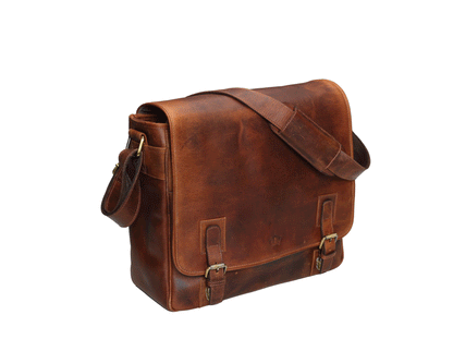 Buffalo Leather Messenger Bag