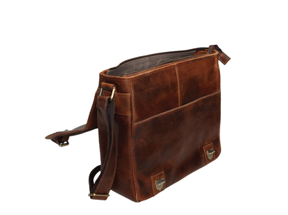 Buffalo Leather Messenger Bag