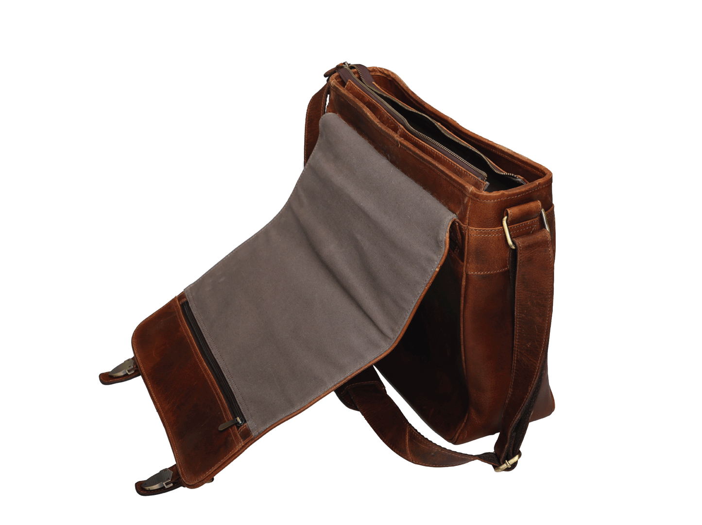 Buffalo Leather Messenger Bag