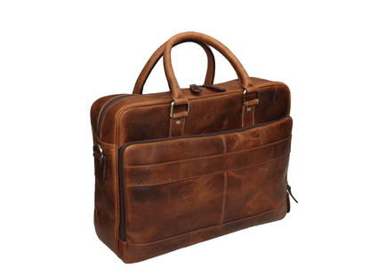 Classic Buffalo Leather Laptop Bag