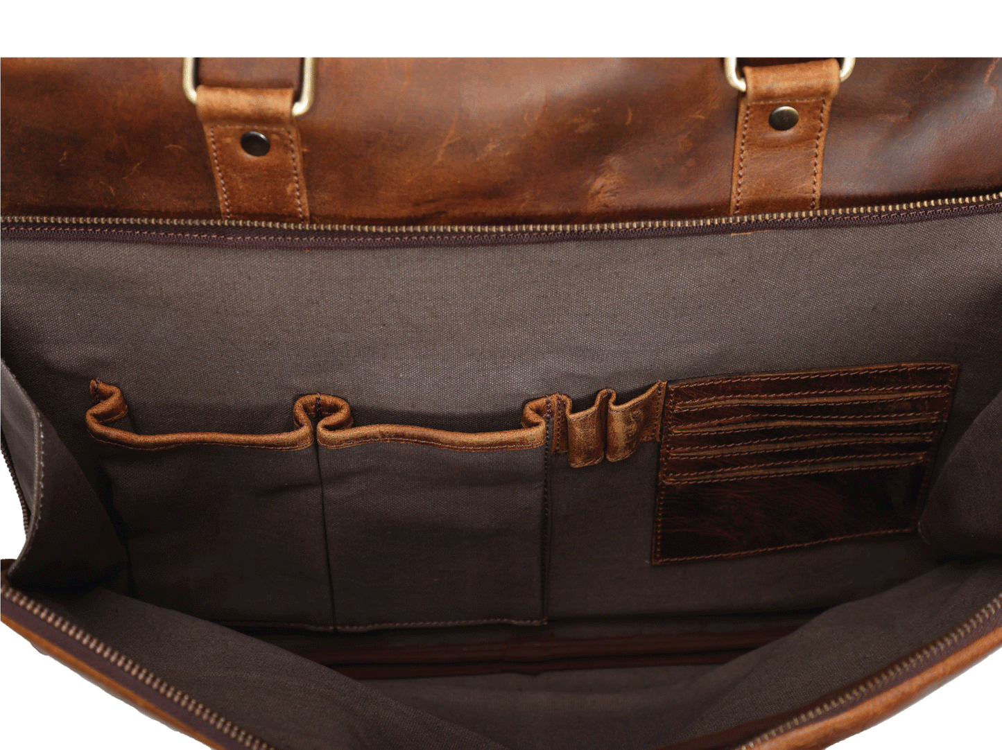 Classic Buffalo Leather Laptop Bag