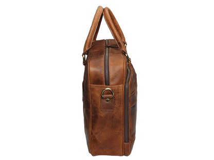 Classic Buffalo Leather Laptop Bag