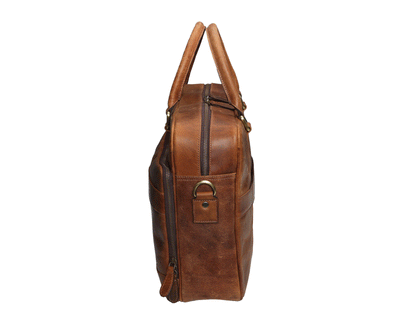 Classic Buffalo Leather Laptop Bag