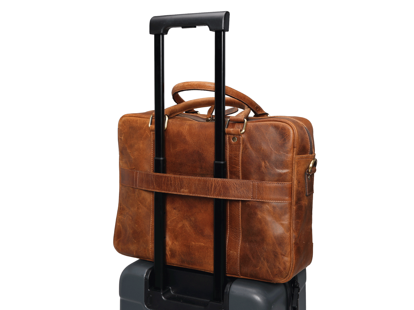 Classic Buffalo Leather Laptop Bag