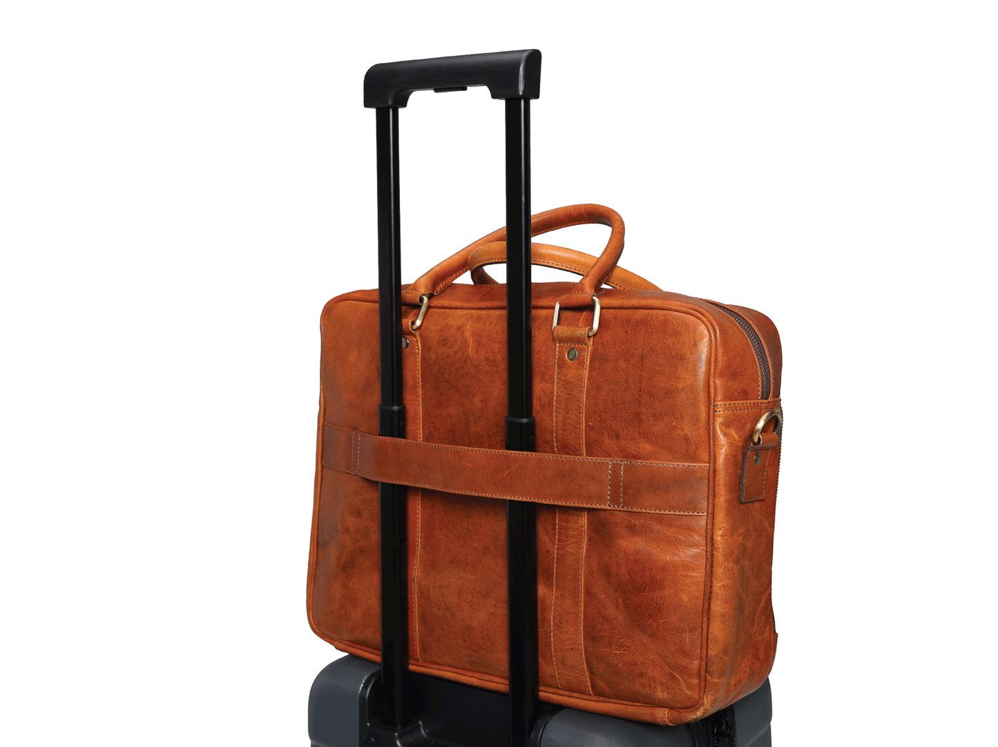 Classic Buffalo Leather Laptop Bag