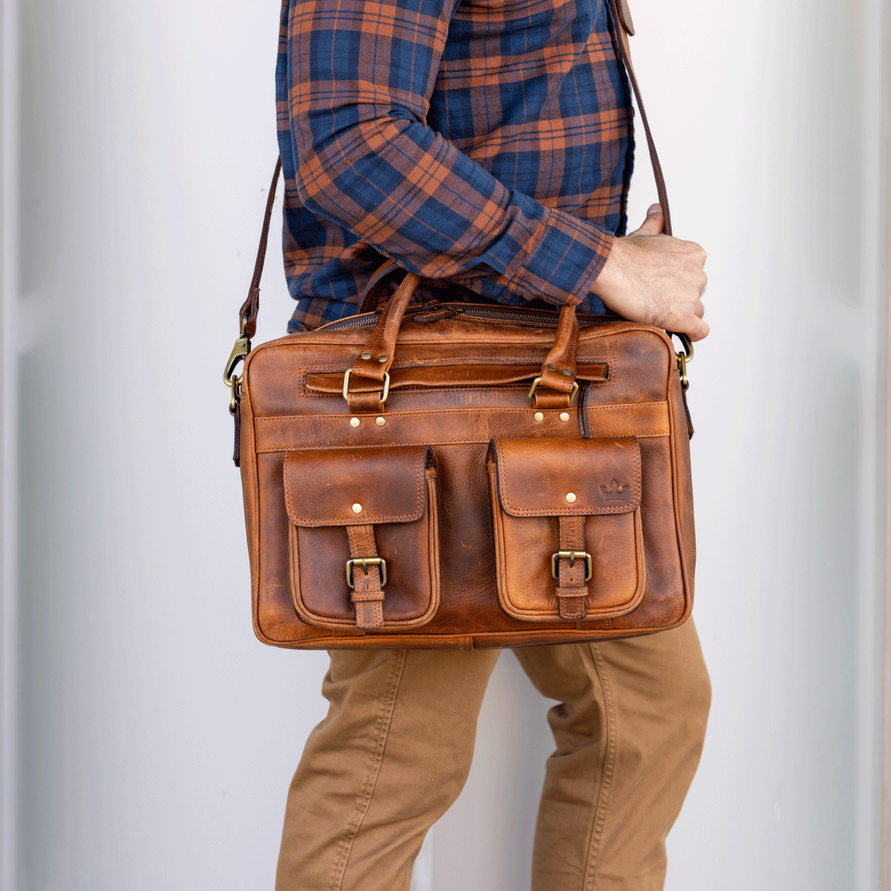 Jackson Buffalo Leather Pilot Bag