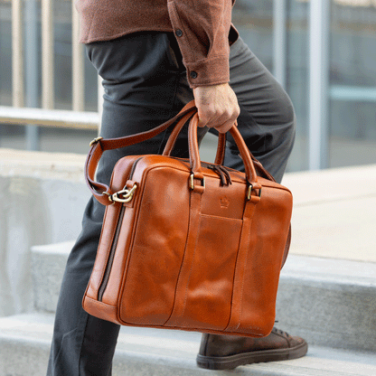 Dalton Slim Buffalo Leather Briefcase