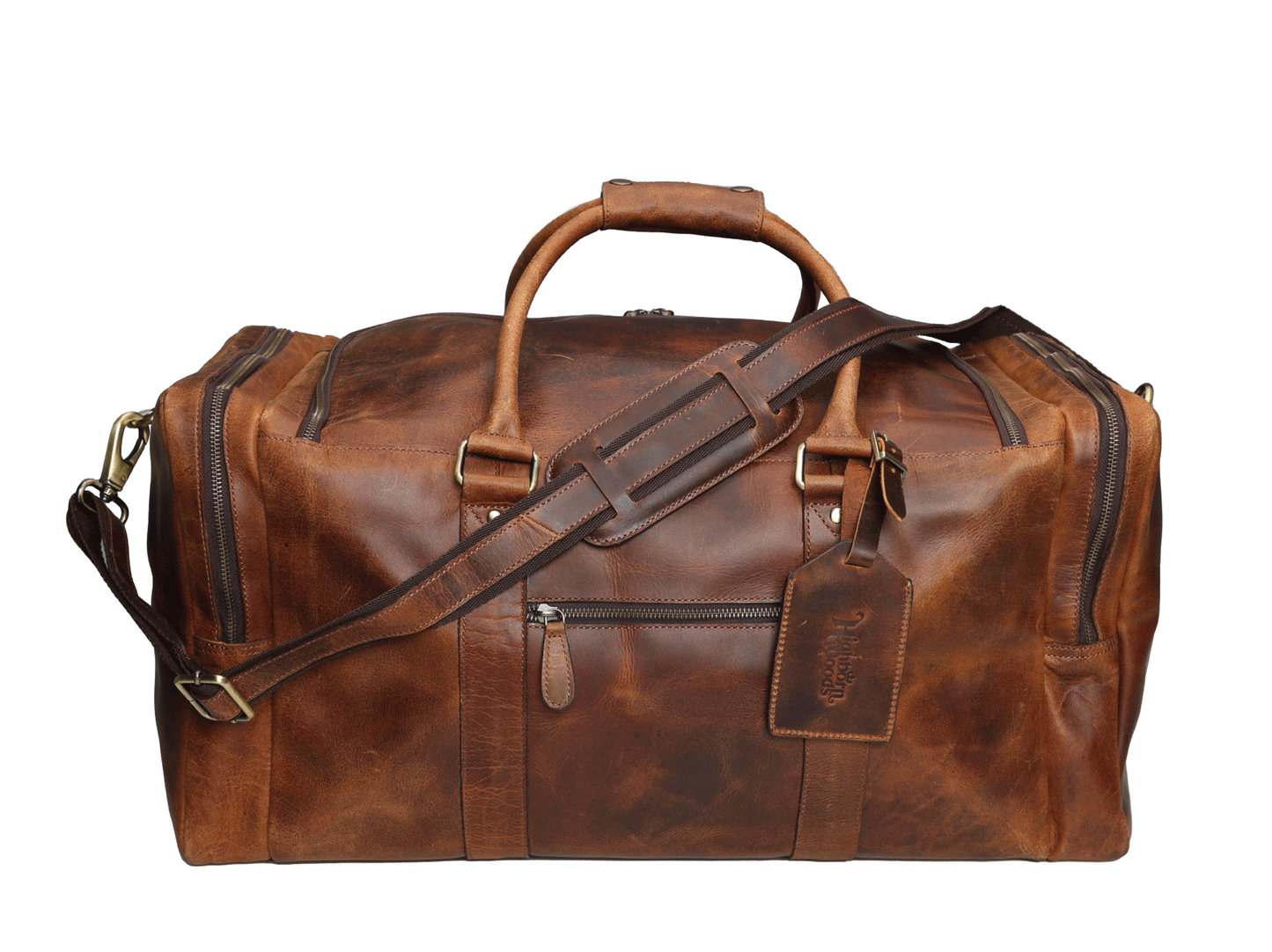 60L Buffalo Leather Travel Bag