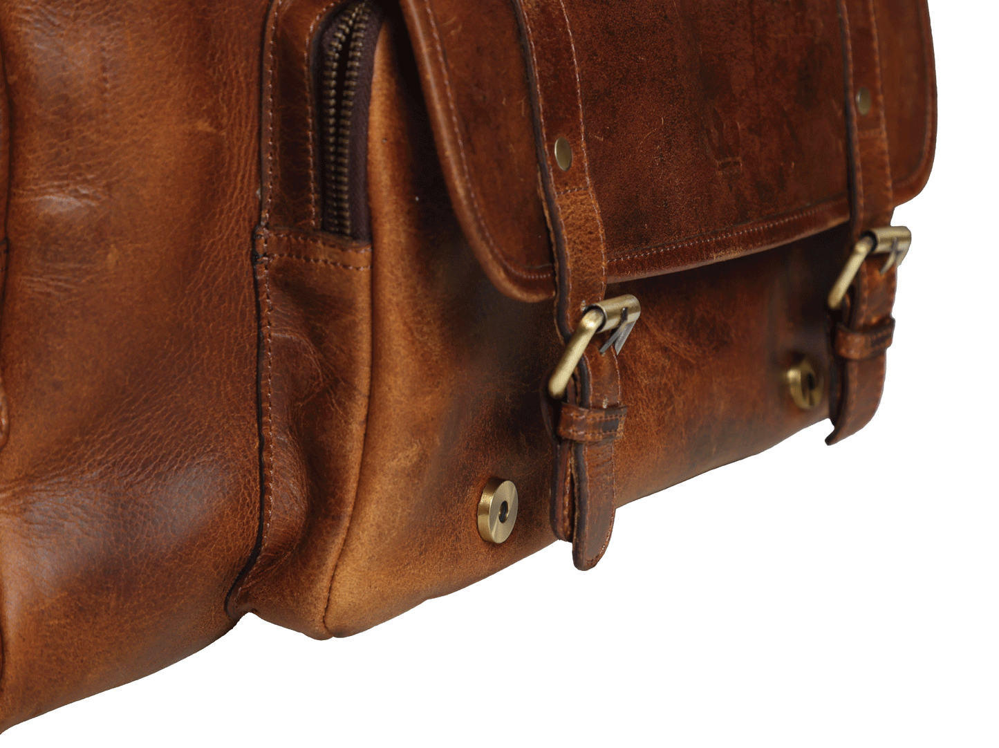 60L Buffalo Leather Travel Bag