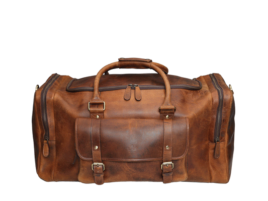 60L Buffalo Leather Travel Bag