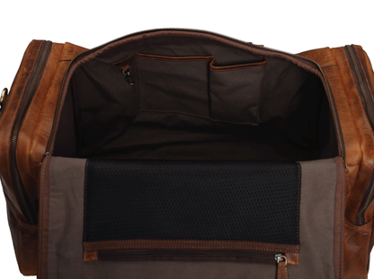 60L Buffalo Leather Travel Bag