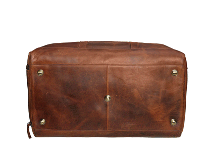 Buffalo Leather Weekender Duffle Bag