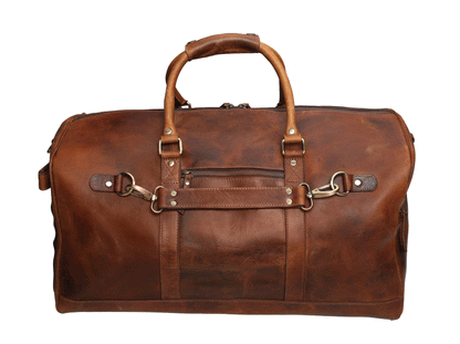 Buffalo Leather Weekender Duffle Bag