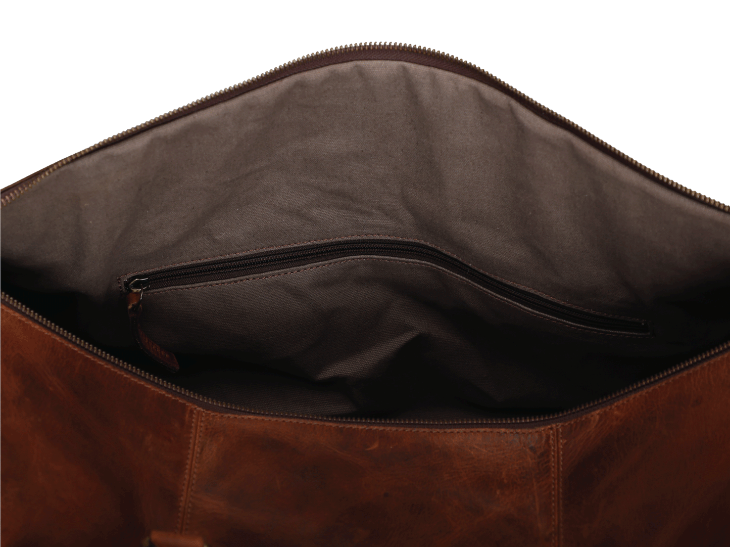 Buffalo Leather Weekender Duffle Bag