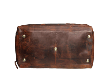 Buffalo Leather Weekender Duffle Bag