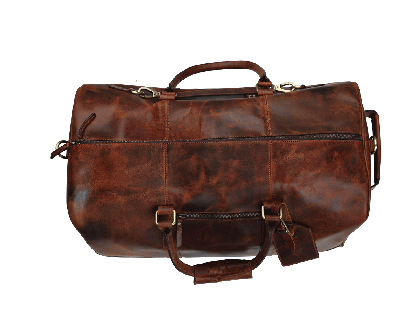 Buffalo Leather Weekender Duffle Bag