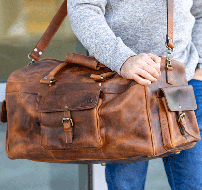 Jackson Buffalo Leather Travel Bag