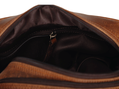 Buffalo Leather Toiletry Bag